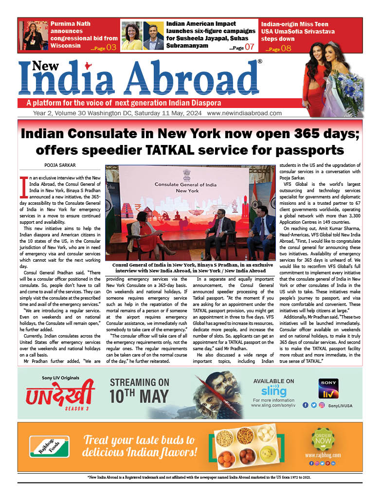 Indian Consulate in New York now open 365 days; offers speedier TATKAL service for passports
